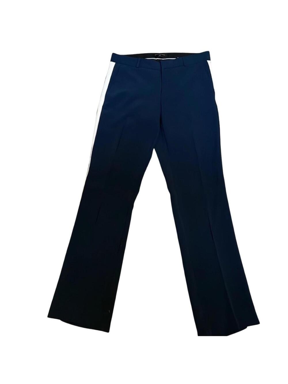 Banana Republic Navy Blue Logan Pants with Sport Stripe - Sz 6